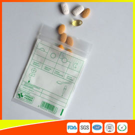 Porcellana Droga della compressa che imballa le borse a chiusura lampo della pillola, sacchetto di plastica della medicina con la guarnizione dello zip fornitore
