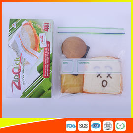 Porcellana Il LDPE di plastica delle borse del panino di Stroage dell'alimento/zippa sulle borse di stoccaggio per il supermercato fornitore