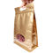 La borsa di plastica eco--friemdly della chiusura lampo di colore dell'oro sta sulle borse a chiusura lampo impermeabili fornitore
