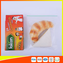 Porcellana Chiare piccole borse di plastica approvate dalla FDA della serratura dello zip per il panino a prova d'umidità fornitore