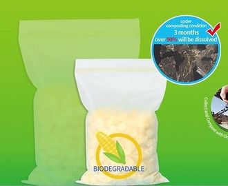 Porcellana Borse biodegradabili della chiusura lampo dell'amido di mais fornitore