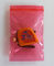 Aria risigillabile d'imballaggio delle borse di colore della serratura di plastica antistatica rosa dello zip strettamente fornitore
