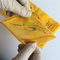 Il trasporto dell'esemplare di rischio biologico del laboratorio insacca il colore richiudibile di giallo di 3/4 di strato fornitore
